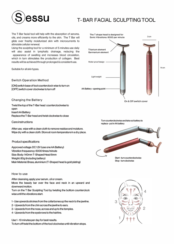 T-BAR FACIAL SCULPTING TOOL